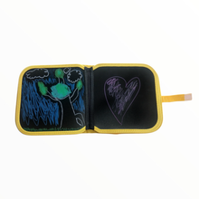 Load image into Gallery viewer, Chalkboard book with 12 vibrant dustless chalk pens
